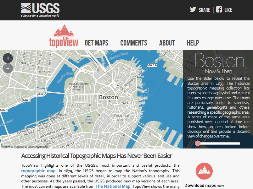 Mapping for Good November 2018 - Topoview Screengrab