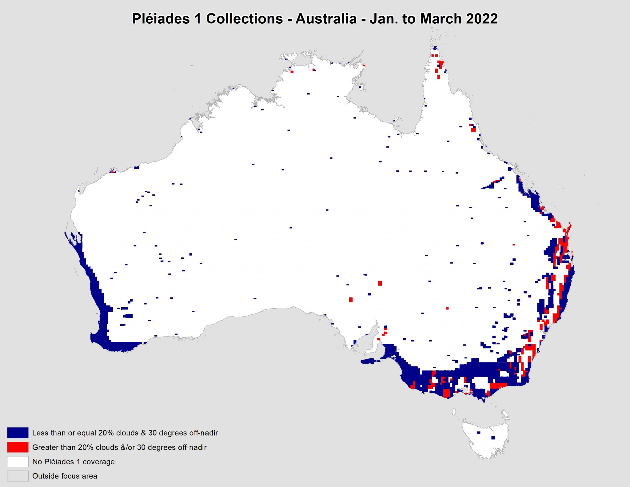 HighResolution Imagery Collections Pléiades 1 Australia, January