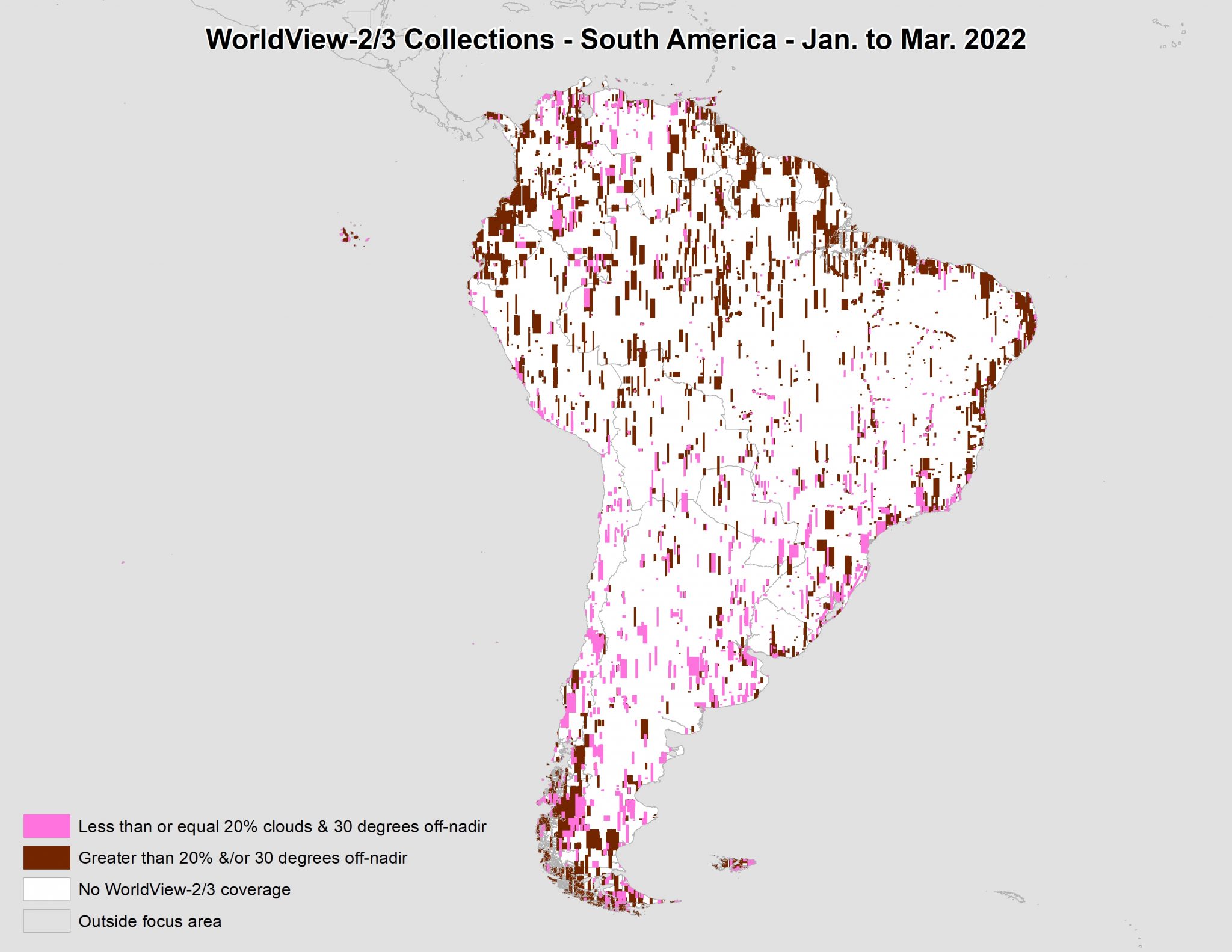 High-Resolution Imagery Collections – WorldView-2/3 – South America ...