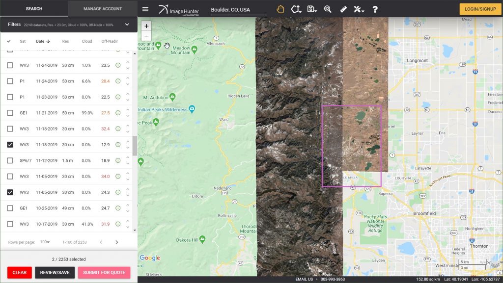 Image Hunter Updates – TerraSAR-X is Live Now!! - Apollo Mapping