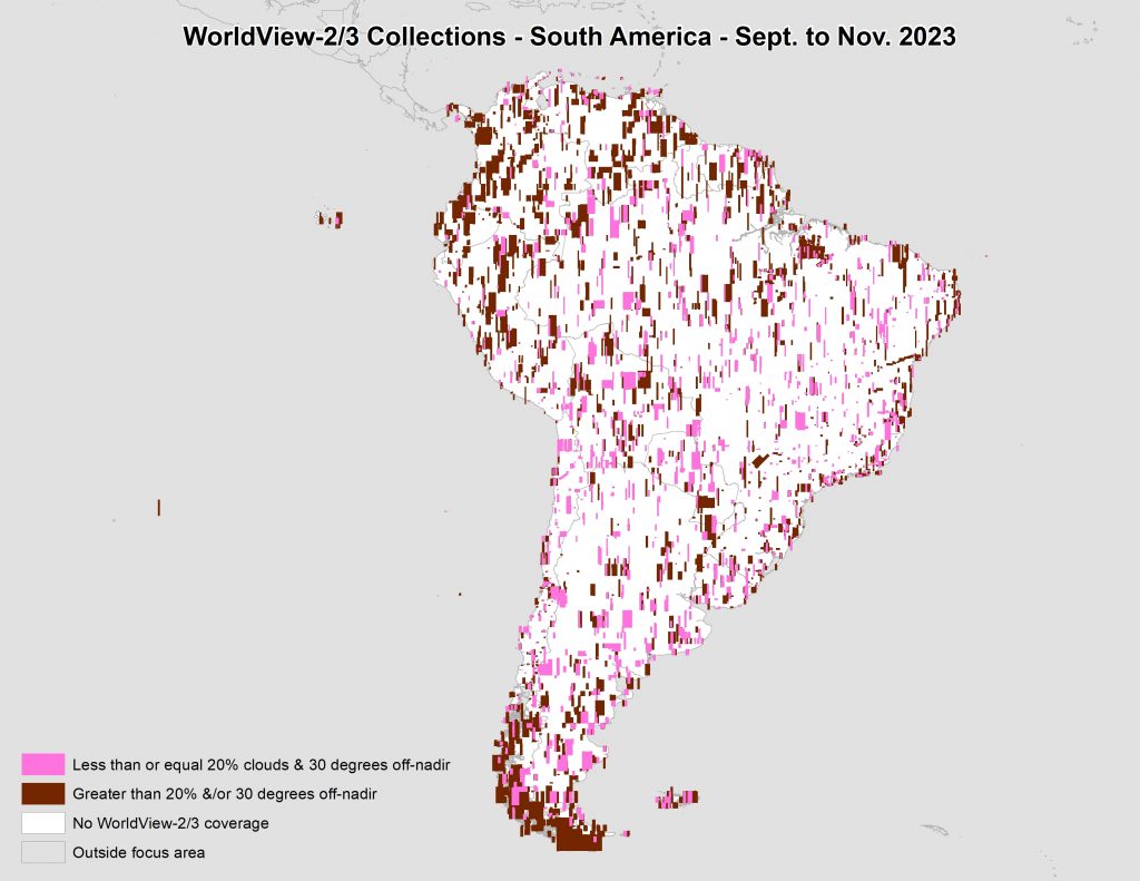 High-Resolution Imagery Collections – WorldView-2/3 – South America ...